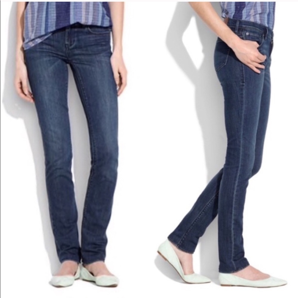 • Madewell • Rail Straight Leg Jeans Dark Blue 25